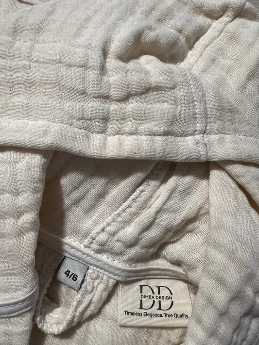 Mini Musselin Bademantel - Vanillecreme