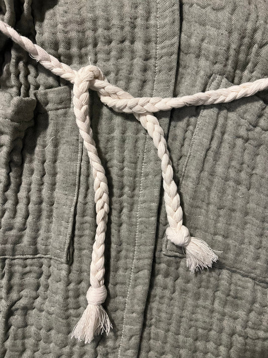 Mini Musselin Bademantel - Waldoliv