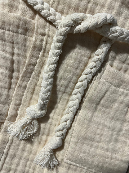 Mini Musselin Bademantel - Sandkeks
