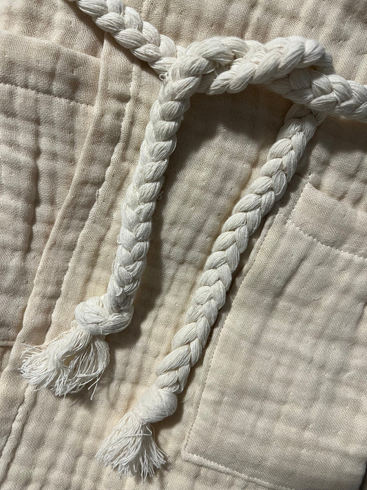 Mini Musselin Bademantel - Sandkeks