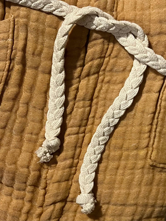 Mini Musselin Bademantel - Honigbär