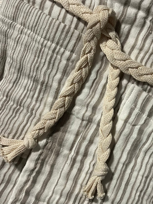 Mini Musselin Bademantel - Sandfuchs