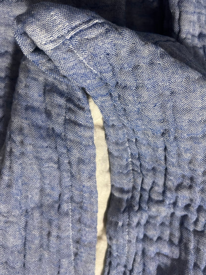 Mini Musselin Bademantel - Wolkenblau