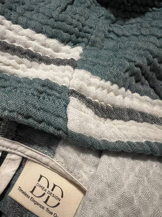 Mini Musselin Bademantel - Tiefseemix