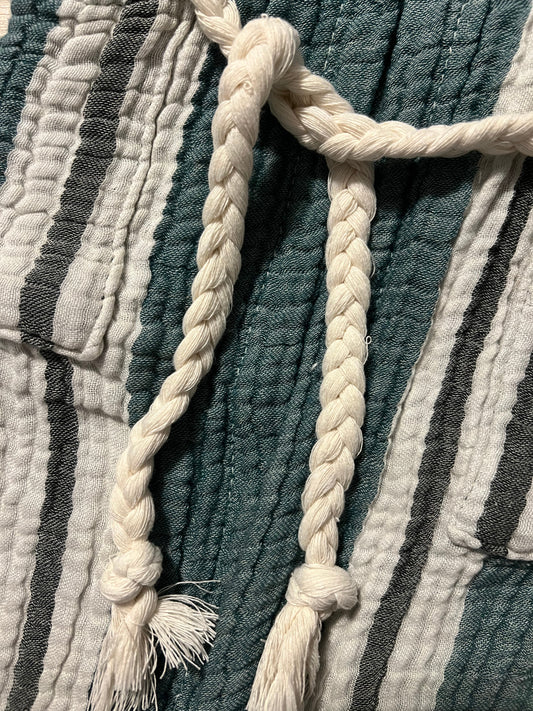 Mini Musselin Bademantel - Tiefseemix