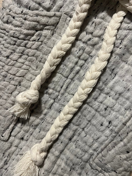 Mini Musselin Bademantel - Schneeflöckchen