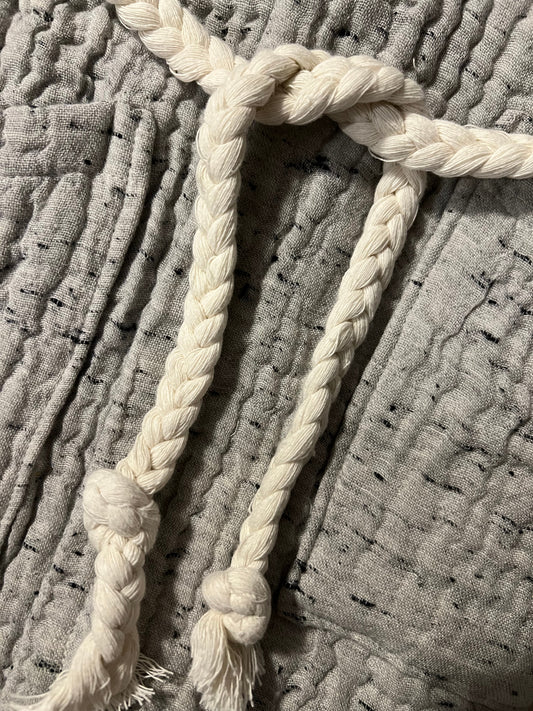 Mini Musselin Bademantel - Sternentupfen