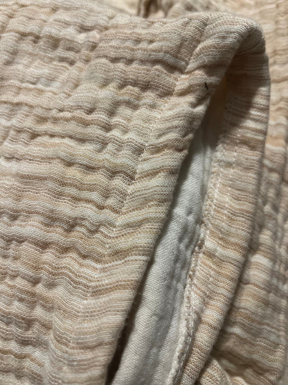 Mini Musselin Bademantel - Karamellbeige