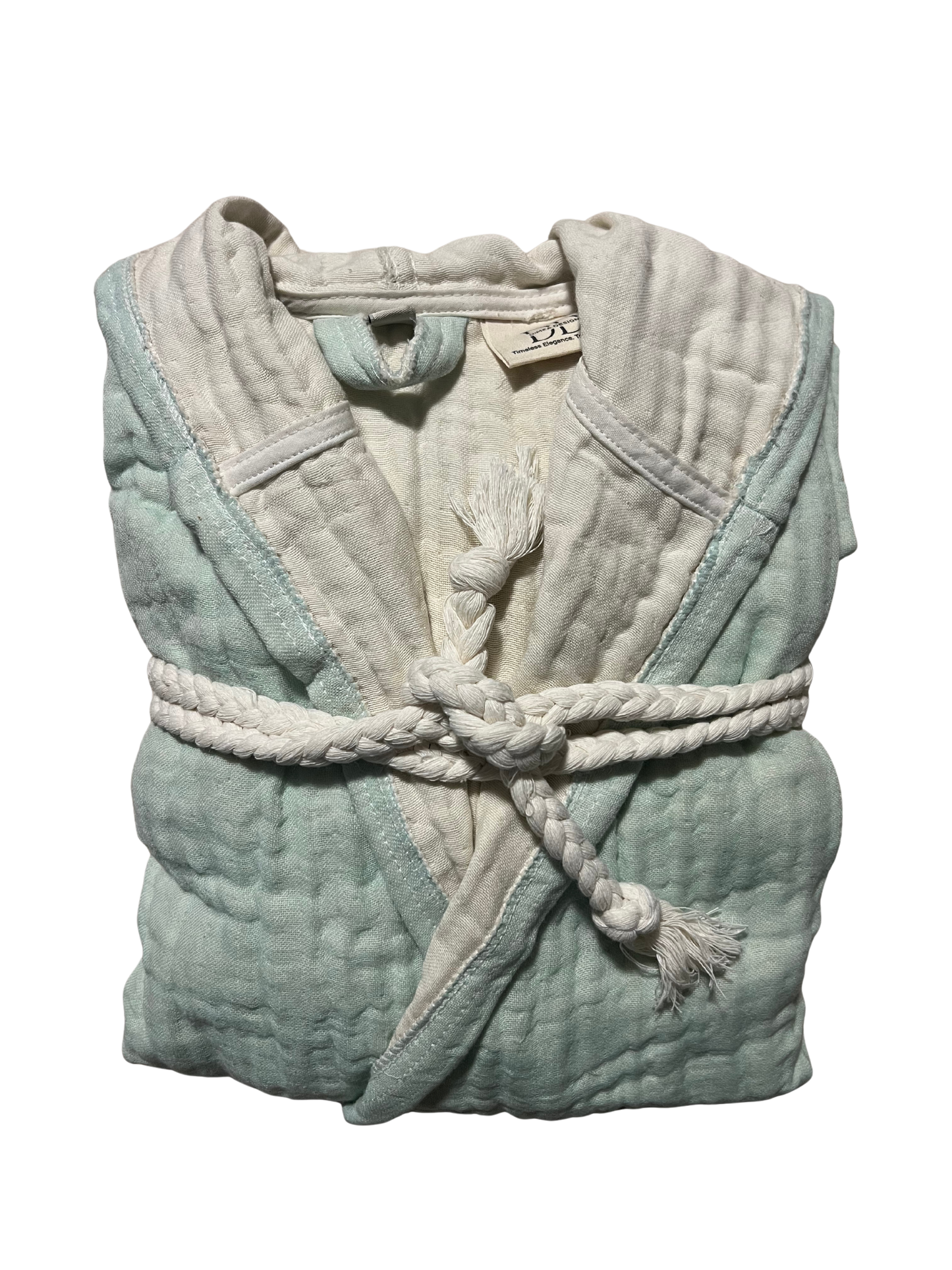 Mini Musselin Bademantel - Mint