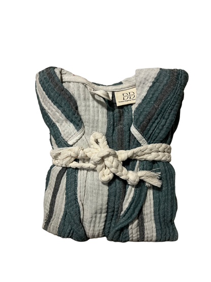 Mini Musselin Bademantel - Tiefseemix